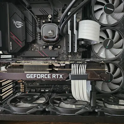 Chống xệ GPU Lian Li O11 Dynamic cho cấu hình quạt đáy