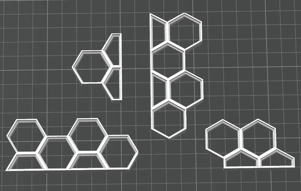 Các mảnh border lẻ cho viền Honeycomb Storage Wall (HSW) - Image 1