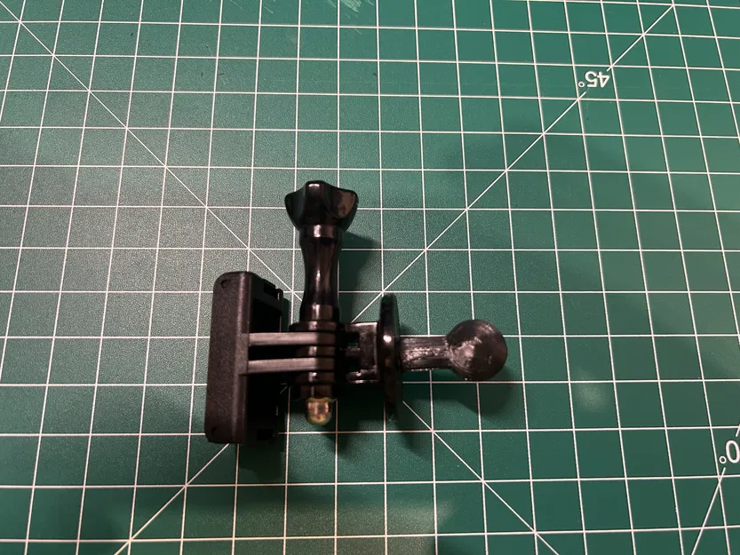 Adapter khớp bi 15mm dashcam → ngàm tripod DJI Action 4 - Image 3