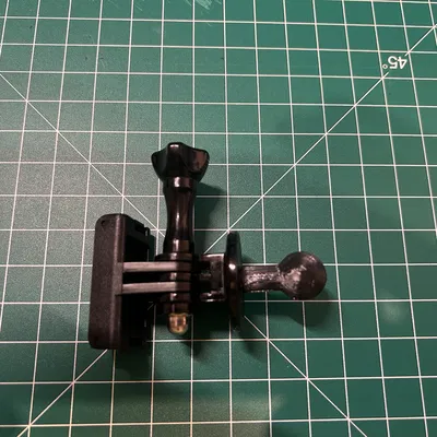 Adapter khớp bi 15mm dashcam → ngàm tripod DJI Action 4