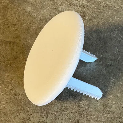 Nắp che trơn ổ cắm điện thoại tròn (Round Blank Phone Wall Plate Cover)