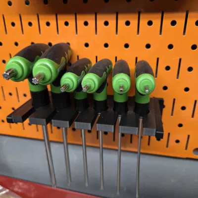 Kệ giữ Pittsburgh T-Handle TORX Offset Hex Key Set cho DDD Wall Control