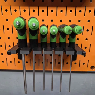 Kệ giữ Pittsburgh T-Handle TORX Offset Hex Key Set cho DDD Wall Control