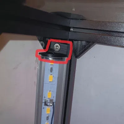 Nắp chụp & ngàm gắn LED aluminium profile dạng V (45°) – 2 mảnh