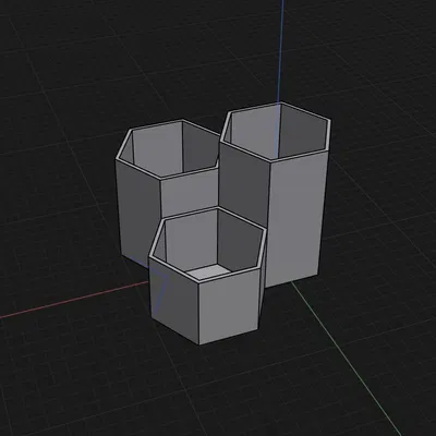 Ống Cắm Bút Lục Giác (Hexagon Pencil Holder)