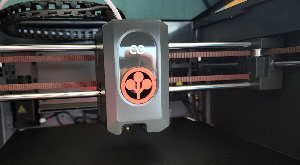 Nắp che quạt đầu in logo Arasaka cho Elegoo Centauri Carbon - Image 1