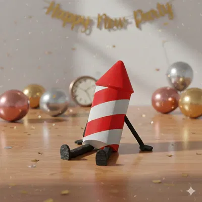 Pháo bông Chilling Rocket chân khớp nối – 20g! Có bản Mono & Multicolor