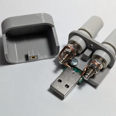 Adapter USB-A sang banana 4mm (cho Fnirsi FNB58)