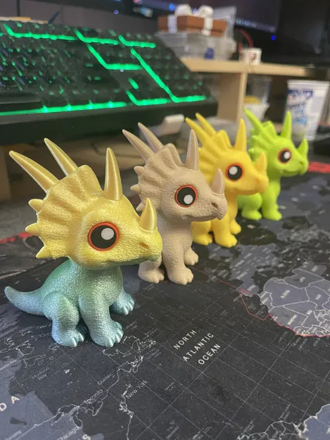 Styracosaurus Nhỏ Dễ Thương – THORNY (cartoon, noAMS) - Image 2