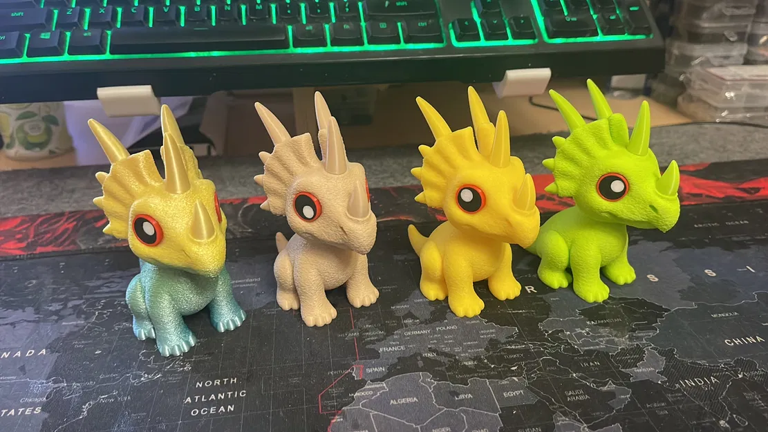 Styracosaurus Nhỏ Dễ Thương – THORNY (cartoon, noAMS) - Image 3