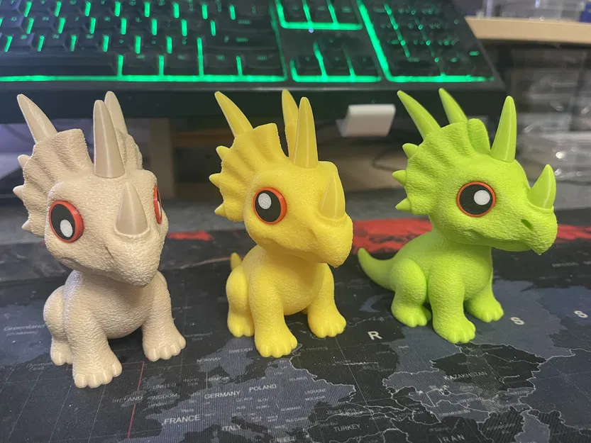 Styracosaurus Nhỏ Dễ Thương – THORNY (cartoon, noAMS) - Image 5