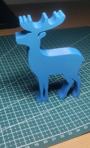 Tượng hươu 2D (Deer sculpture 2D) - Image 1