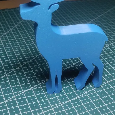 Tượng hươu 2D (Deer sculpture 2D)