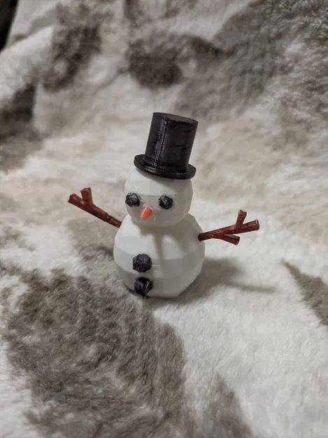 Người Tuyết Mini Low-Poly - Image 1