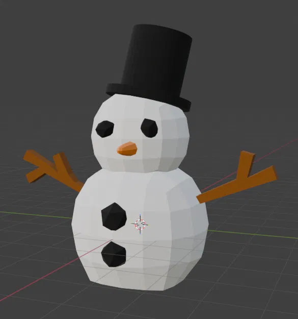 Người Tuyết Mini Low-Poly - Image 2