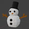 Người Tuyết Mini Low-Poly - Thumbnail 2