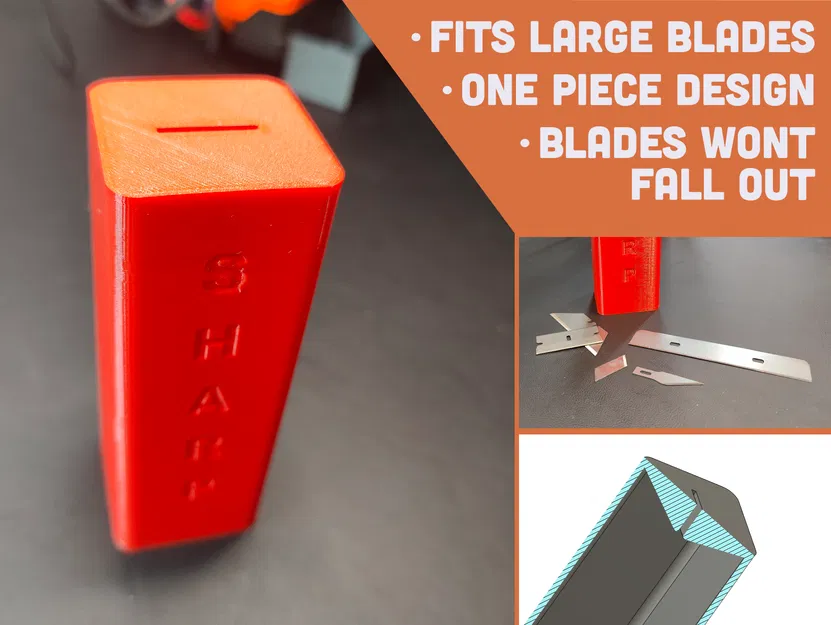 Hộp đựng và tiêu hủy lưỡi dao cạo (Razor Blade Disposal Box) - Image 1