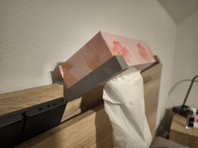 Giá đỡ hộp khăn giấy gắn lên khung giường (22mm) - Image 4