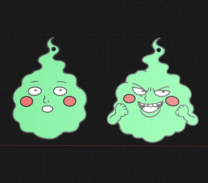 Móc khóa Dimple (Ekubo) – Mob Psycho 100 Anime - Image 1