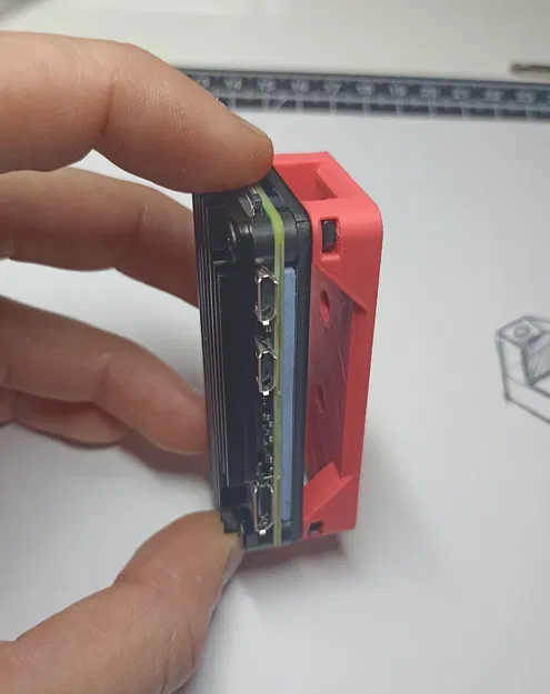 Giá đỡ khung hở cho Raspberry Pi Zero kèm passive heatsink - Image 1