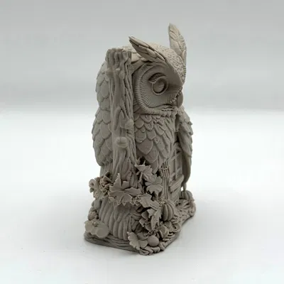 Ngôi Nhà Tiên Cú Gỗ (Wood Owl Fairy House)