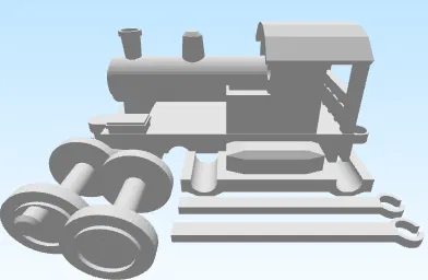 Tàu hỏa có thanh truyền động (siderods) chuyển động, tương thích Brio - Image 1