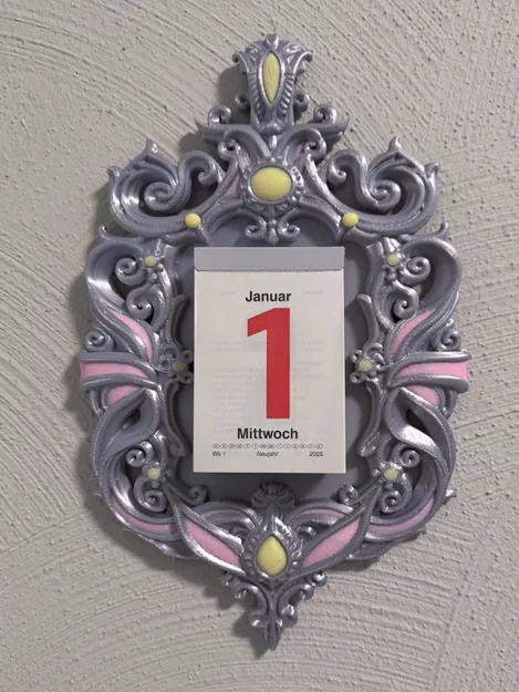 Barocker Abreißkalender – Khung lịch xé phong cách Baroque - Image 1