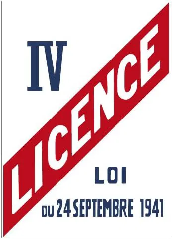 Bảng hiệu - Panneau Licence IV - Image 1
