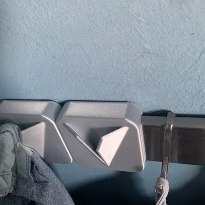 Móc treo khăn remixed cho rail IKEA KUNGSFORS