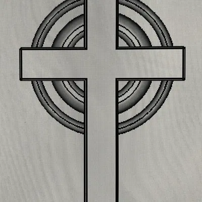 Mặt trang trí Thánh giá Celtic đơn giản