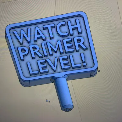 Cờ cảnh báo mức cho ống cấp primer (primer feeder tube)