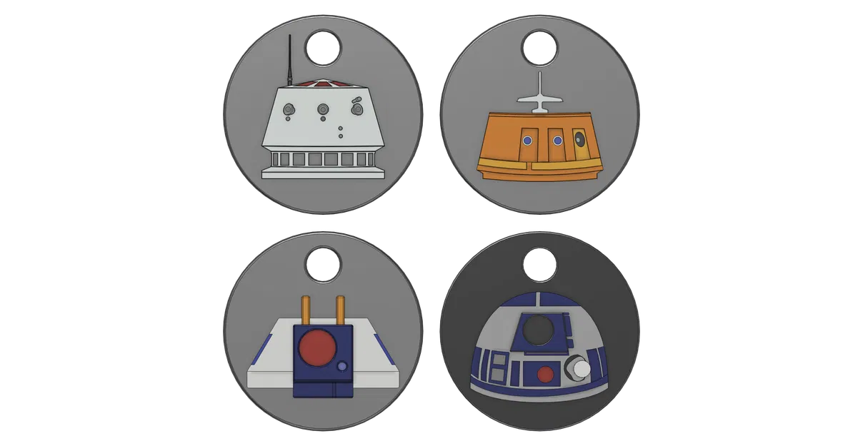 Thẻ treo hành lý “Droid Transmitter Bag Tags” - Image 1