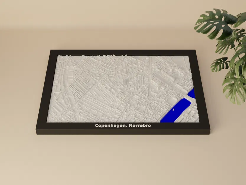 Copenhagen, Nørrebro, Đan Mạch - Mô hình 3D Miniature - Image 1