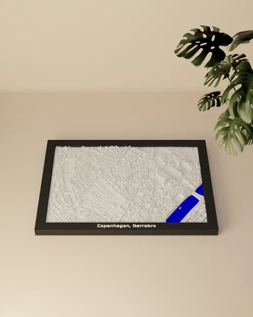 Copenhagen, Nørrebro, Đan Mạch - Mô hình 3D Miniature - Image 3