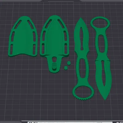 Dao găm prototype Stingline V1.0 kèm vỏ snap retention