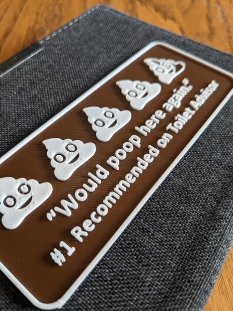 Remix bảng “Would Poop Here Again” (Phiên bản Emoji) - Image 1