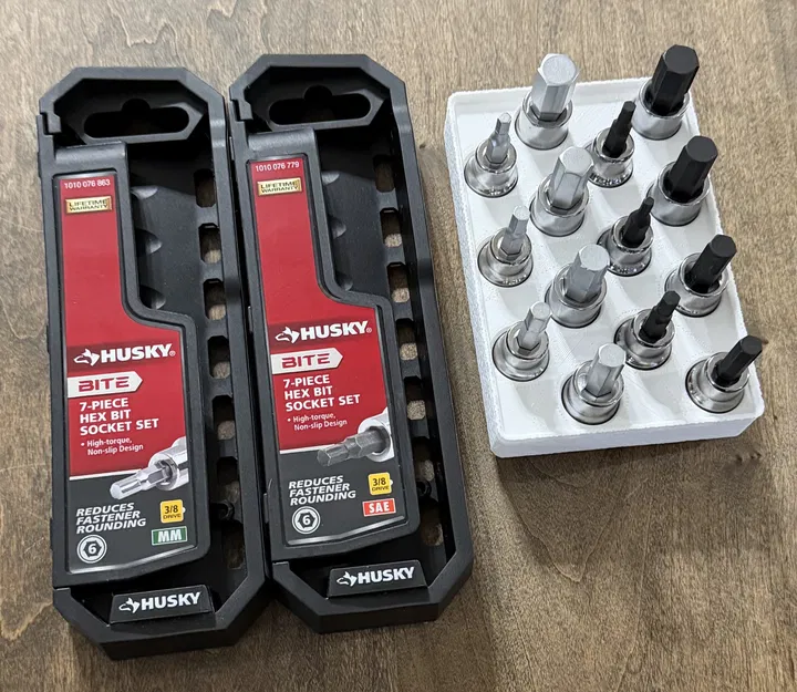 Khay Gridfinity 14 món cho hex bit 3/8 - Image 1