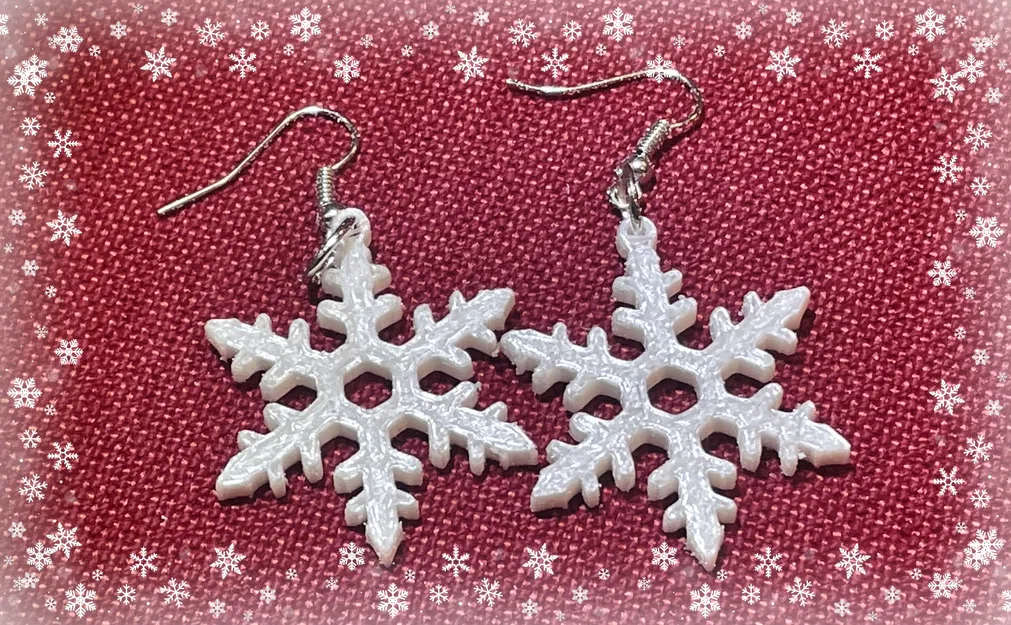 Bông Tuyết Đeo Tai (Snowflake Earrings) - Image 1