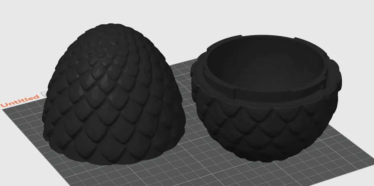 Trứng rồng 2 mảnh khóa xoay (2 piece dragon egg twist lock) - Image 1