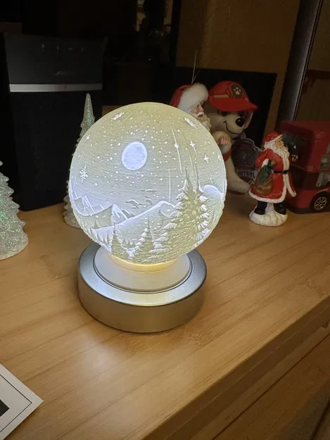 Quả Cầu Tuyết (Snow Globe) Kèm Chân Đế Tháo Rời - Image 2