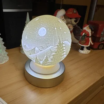 Quả Cầu Tuyết (Snow Globe) Kèm Chân Đế Tháo Rời