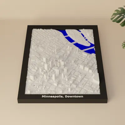 Minneapolis, Downtown, Hoa Kỳ - Mô hình thu nhỏ 3D
