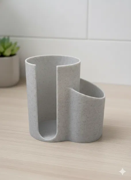 Organizer đựng Cotton Pad & Q-Tip (2-in-1) cho phòng tắm - Image 2