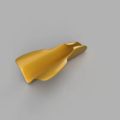 Điêu khắc Máy bay giấy – File STL nghệ thuật cho in 3D