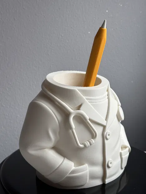 Ống Cắm Bút Bác Sĩ/Desk Organizer – Áo Blouse & Ống Nghe – Dễ In, Quà Tặng - Image 6