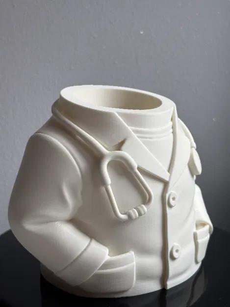 Ống Cắm Bút Bác Sĩ/Desk Organizer – Áo Blouse & Ống Nghe – Dễ In, Quà Tặng - Image 7