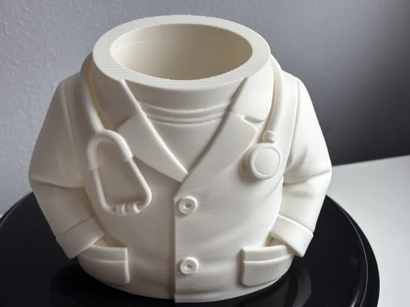 Ống Cắm Bút Bác Sĩ/Desk Organizer – Áo Blouse & Ống Nghe – Dễ In, Quà Tặng - Image 10