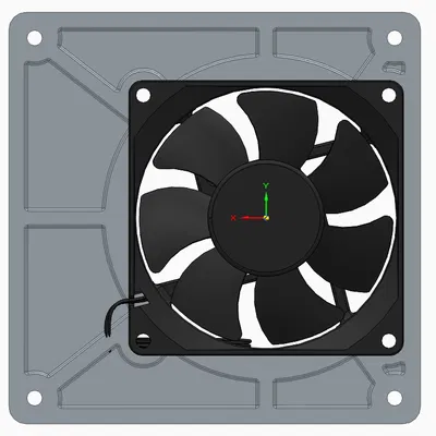 Adapter lệch tâm quạt 80mm sang 120mm (80mm Fan Offset Adapter)