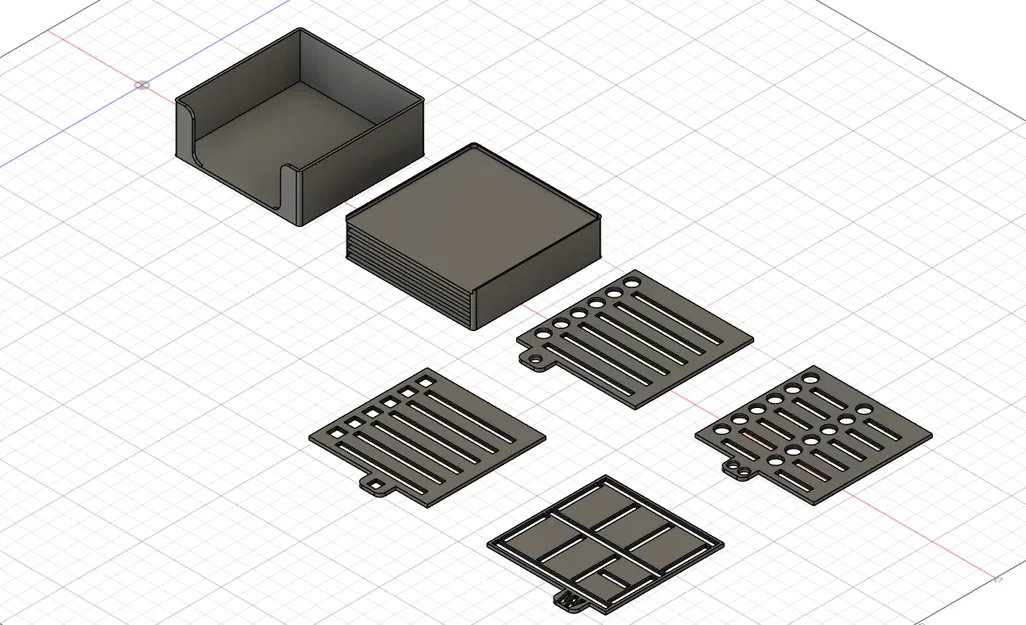 Post-It Stencil – Khay Sticky Note 75×75mm kèm ngăn chứa stencil - Image 1