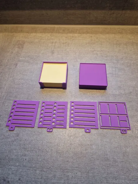 Post-It Stencil – Khay Sticky Note 75×75mm kèm ngăn chứa stencil - Image 2